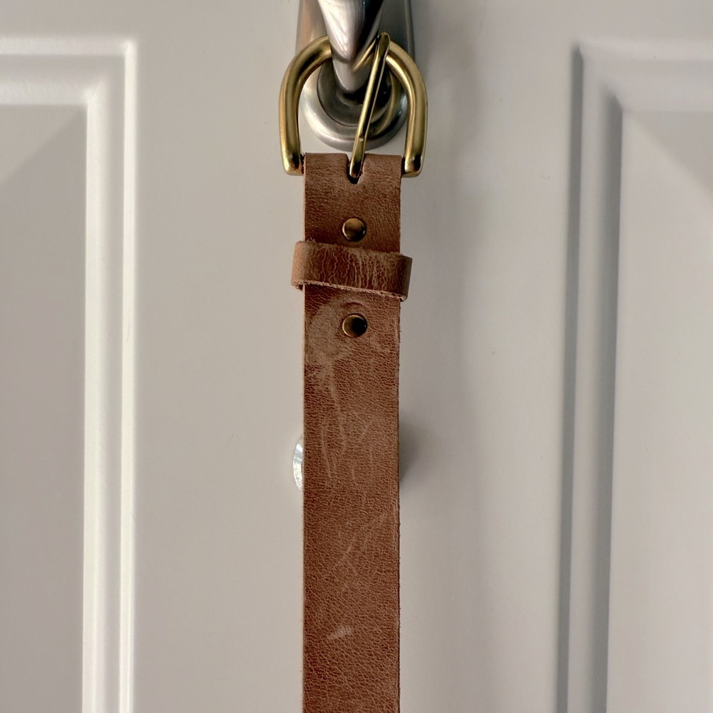Nisolo Noemi Belt in Almond in XS